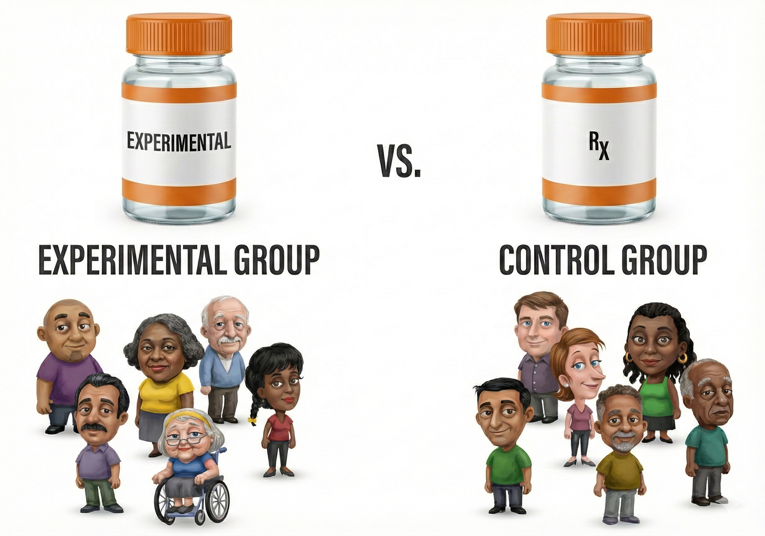 Random assignment to experimental and control groups